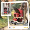 PawHut Hundewagen Hundebuggy Pet Stroller Hunde Buggy mit 4 Produktbild-Vorschau 3