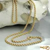 Kette 2mm Kordelkette 9Kt GOLD 42cm oro 2mm Anteprima dell’immagine prodotto 2