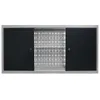 vidaXL Wand-Werkzeugschrank Industrie-Stil Metall Grau und Produktbild-Vorschau 2