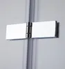 A close-up of a shower door hinge attached to a clear plastic strip. Produktbild-Vorschau