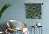 MuchoWow® Wandteppich Wandbehang Muster - Pfau - Federn Produktbild-Vorschau 4
