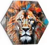 DEQOART Glasbild Echtglas 40x35 cm 'Wildes Farbenspiel' Produktbild-Vorschau 1
