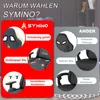 Gaming-Stuhl grau Samt ergonomisch, Massage-Lendenstütze, Produktbild-Vorschau 3