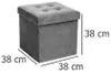 Skládací pouf s úložným prostorem, opěrka nohou, kontejner Náhled obrázku produktu 7
