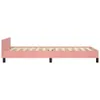 [Home] Bettgestell mit Kopfteil Rosa 90x200 cm Samt , Neue Produktbild-Vorschau 5