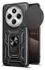 A black protective phone case with a camera lens cover and a ring holder. Produktbild-Vorschau
