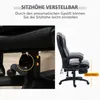 A close-up of a black office chair's height adjustment lever and a side view of the chair with a measurement indicator. Náhľad obrázku produktu