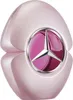 A pink perfume bottle with a silver Mercedes-Benz logo. Voir les images du produit