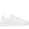 A white women's sneaker with a pink accent on the heel, shown from the side against a white background. Náhled obrázku produktu