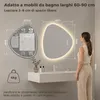 S'AFIELINA Specchio Bagno LED 60 x 70 cm, Retroilluminato, Anteprima dell’immagine prodotto 2
