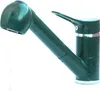 A kitchen faucet with a pull-out spray head, shown in profile against a white background. Produktbild-Vorschau