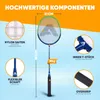 Apollo Badminton Match Pro 800 Carbon Blau/Grün Produktbild-Vorschau 2