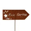 UNUS® Gartenschild Zum Garten Roststecker Gartenstecker Produktbild-Vorschau 2