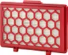 A close-up, studio shot of a red vacuum cleaner filter with a honeycomb pattern. Podgląd zdjęcia produktu
