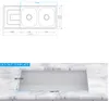 Preero-116x50x18, Küchenspüle Edelstahl 304, 0,8mm, 2 Produktbild-Vorschau 5