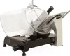 A black and silver meat slicer is shown against a white background. Produktbild-Vorschau