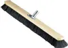 A broom head with a wooden handle and metal attachment point. Anteprima dell’immagine prodotto