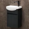 Waschtischunterschrank mit Waschbecken Wega 40 cm Anthrazit Produktbild-Vorschau 2