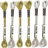 6 Stück Sticktwist Kreuzstichfäden, 8m Stickgarn Gold Produktbild-Vorschau 1