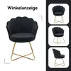 Hawthyhome Dossier en forme de pétale Fauteuil avec pieds Voir les images du produit 3