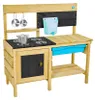 TP Toys Holz Matschküche Murmeltier Deluxe Natur 136x40x96 Produktbild-Vorschau 1