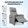 Fernsehsessel Elektrisch Grau mit liegefunktion, Produktbild-Vorschau 8