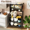 Scaffale da cucina a 5 livelli, organizer con ampio piano Anteprima dell’immagine prodotto 2