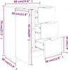 vidaXL Sideboards 2 Stk. Sonoma-Eiche 60x30x70 cm Produktbild-Vorschau 8