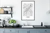MuchoWow® Gerahmtes Poster Stadtplan - Deutschland - Karte Produktbild-Vorschau 4
