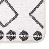 The Living Store Teppich Waschbar Schwarz und Weiß 120x180 Produktbild-Vorschau 3