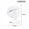 Arebos AR-HE-LZTV55W, Weiß, 2850 mm, 2850 mm, 3840 mm, 2,1 Produktbild-Vorschau 10