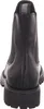 A back view of a black leather Chelsea boot with a thick sole. Voir les images du produit