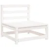 A white wooden outdoor sofa without armrests is shown against a white background. Náhľad obrázku produktu