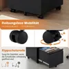 Metalowa szafka na kółkach COSTWAY, szafka na dokumenty, Podgląd zdjęcia produktu 6
