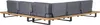 BELIANI Lounge Set Hellbraunes Akazienholz 5-Sitzer mit Produktbild-Vorschau 7