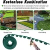 A collage showing different ways to use garden edging, a roll of the edging, and pruning shears. Náhled obrázku produktu