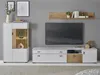 Wohnwand "Merced" Set in weiß und Eiche 280 cm, mit XXL Produktbild-Vorschau 2
