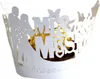 100 Stück MR & MRS Cupcake Wrappers Artistic Bake Papier Voir les images du produit 1