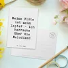 Mr. & Mrs. Panda Postkarte Spruch Flötenzauber - Weiß - Produktbild-Vorschau 3
