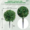 Kš¹nstlicher Formkugelbaum mit Erdspie? šC 2er-Set Produktbild-Vorschau 2