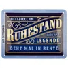 Nostalgic-Art - Blechschild 15x20 cm - Ruhestand Produktbild-Vorschau 1
