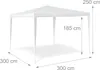 Relaxdays Garten Gazebos Tente extérieure carrée Toit PE Voir les images du produit 2