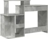 vidaXL Písací stôl betón sivá 120,5 x 44 x 88,5 cm materiál Náhľad obrázku produktu 5