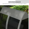 Hollywoodschaukel 3-Sitzer mit Liegefunktion, Mückennetz, Produktbild-Vorschau 8