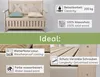A wooden garden bench with storage, featuring details about its features and materials. Anteprima dell’immagine prodotto