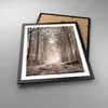 Gerahmtes Poster - Schwarzer Rahmen - Wald Straße Baum - Produktbild-Vorschau 3