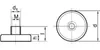 Format Flachgreifer-Magnet NdFeBmit Gewinde 13x4,5/ 11,5mm Produktbild-Vorschau 3