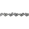 A close-up, straight-on view of a chainsaw chain against a white background. Produktbild-Vorschau