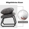 Sgabello poggiapiedi MCombo con gambe in metallo + cuscino, Anteprima dell’immagine prodotto 2