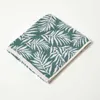 HOMESCAPES Frottee-Handtuch grün mit Blätter-Motiv - 50 x Produktbild-Vorschau 2